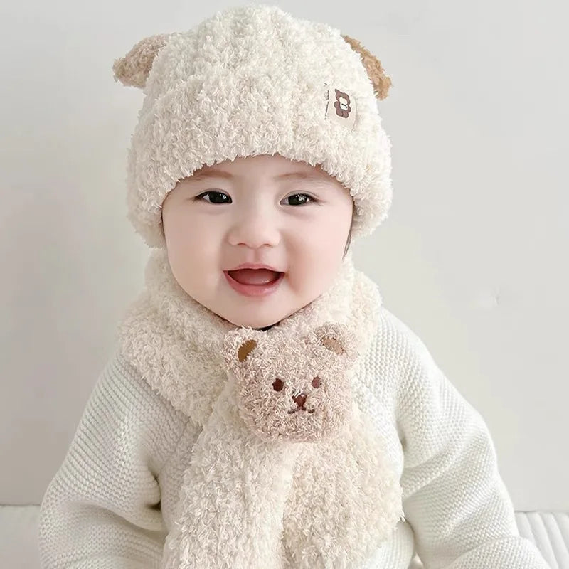 Soft & Cozy Baby Hat with Scarf