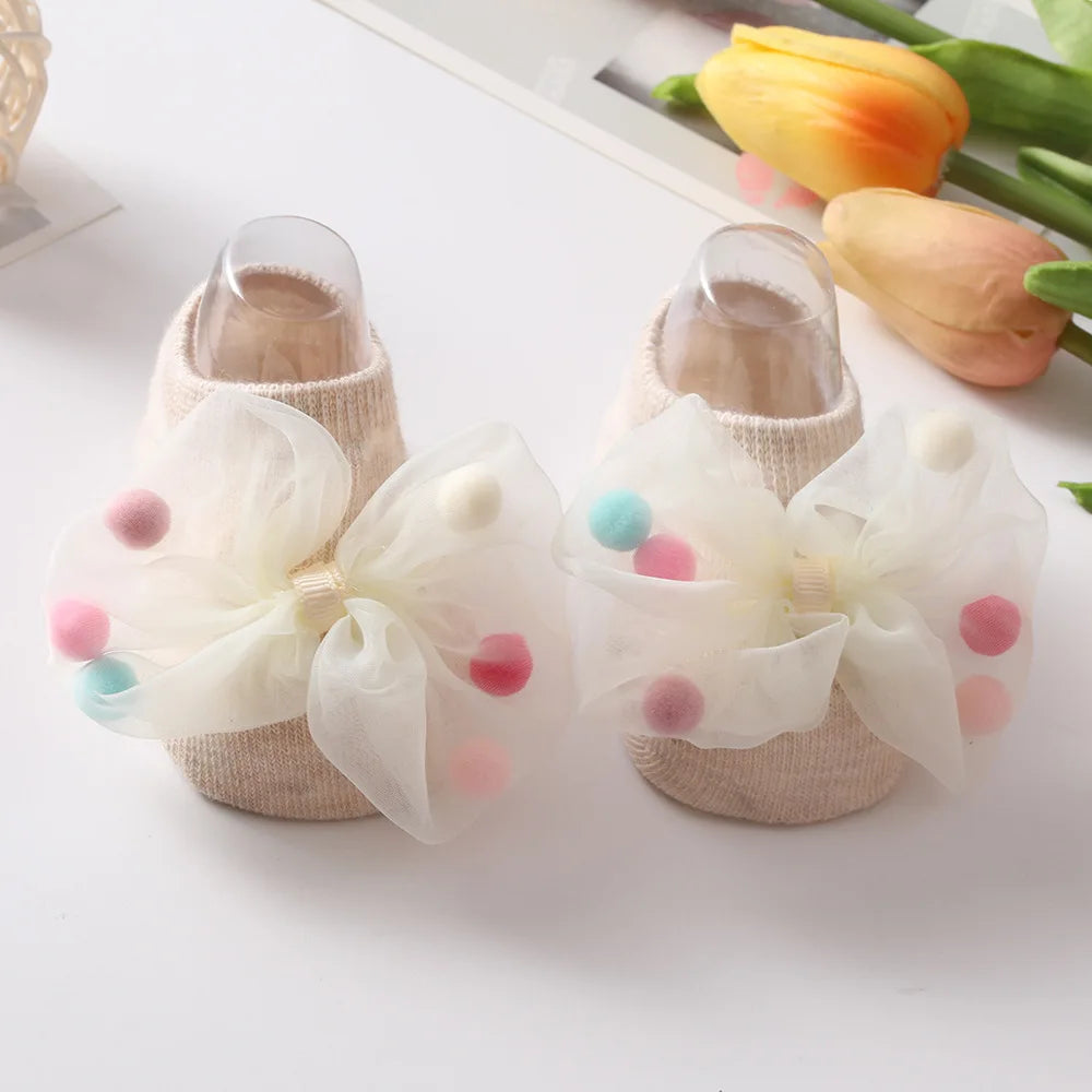 Newborn & Toddler Anti-Slip Bow Socks