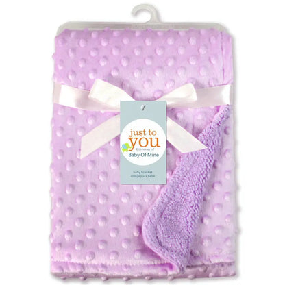 Cozy Fleece Baby Blanket & Beanie Set