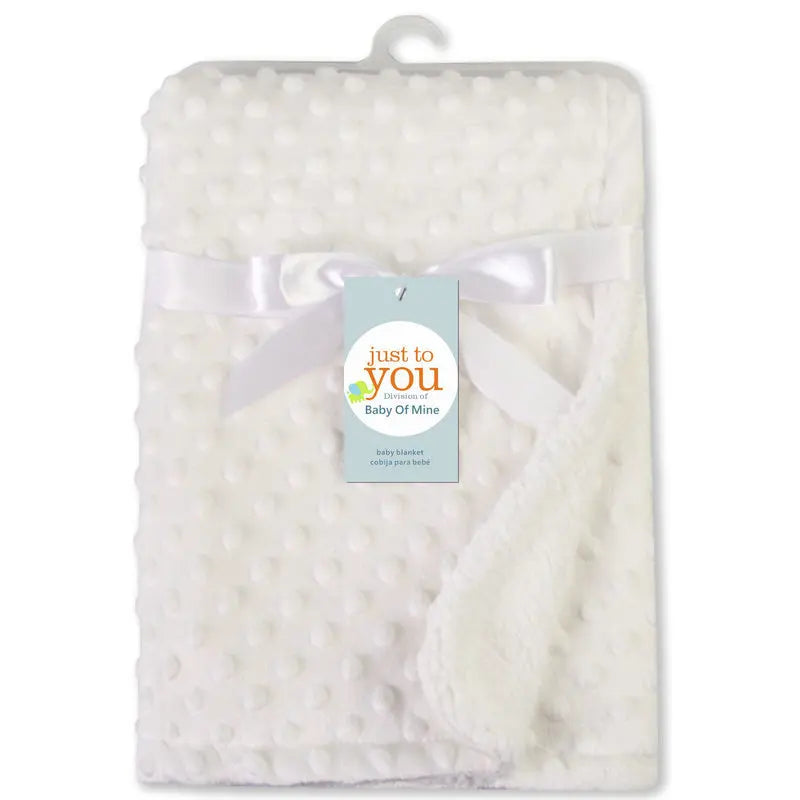 Cozy Fleece Baby Blanket & Beanie Set