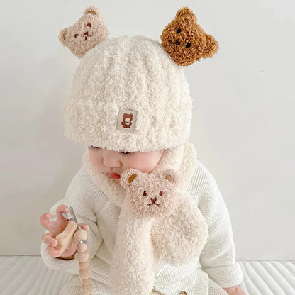 Soft & Cozy Baby Hat with Scarf