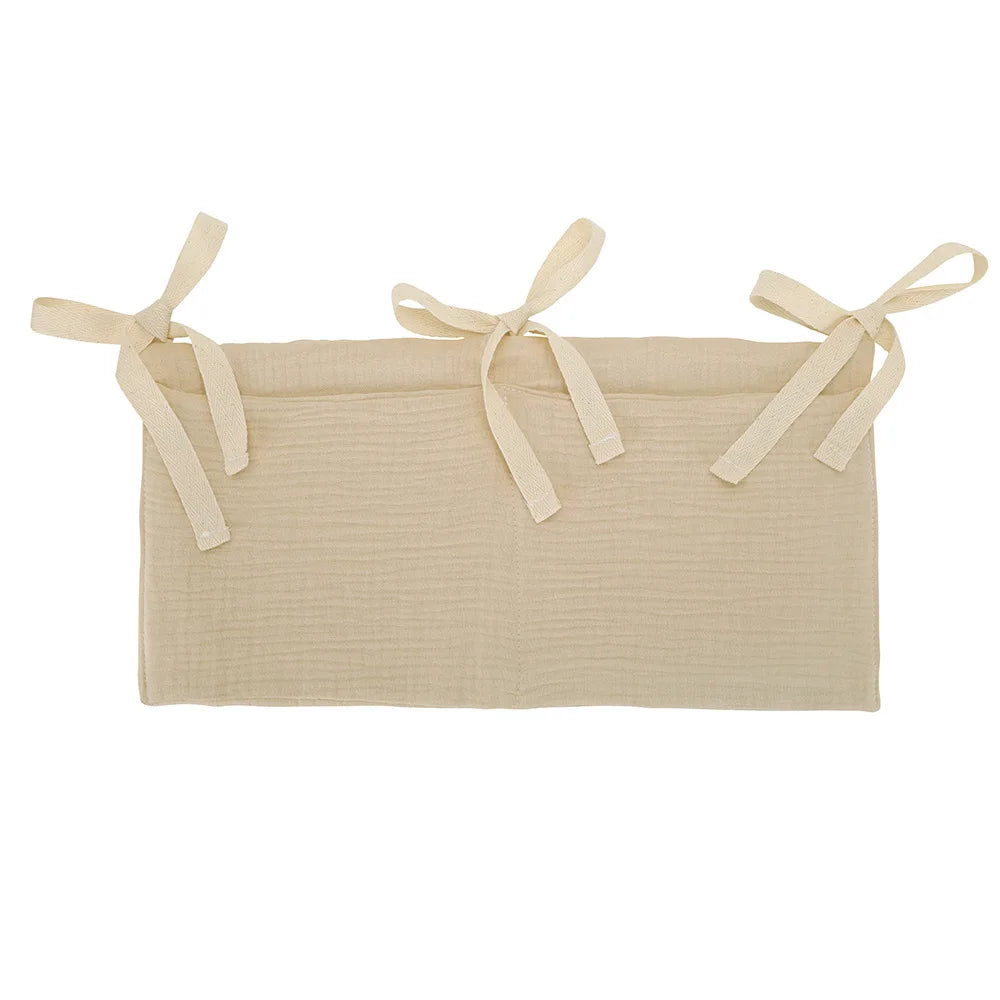 Hanging Crib Storage Bag – Baby Diaper & Toy Organizer