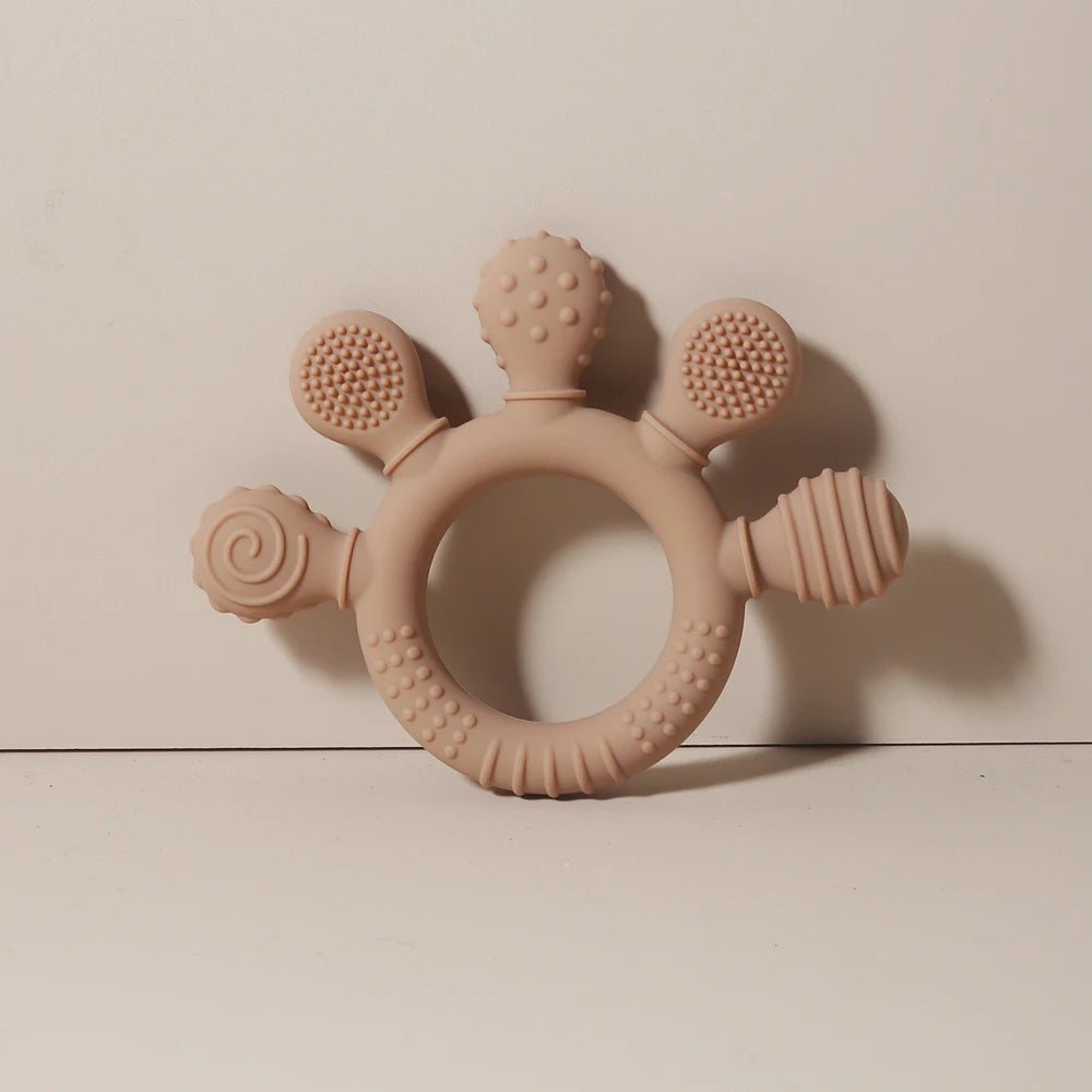 TinyHands Silicone Teether – Sensory Chew Toy