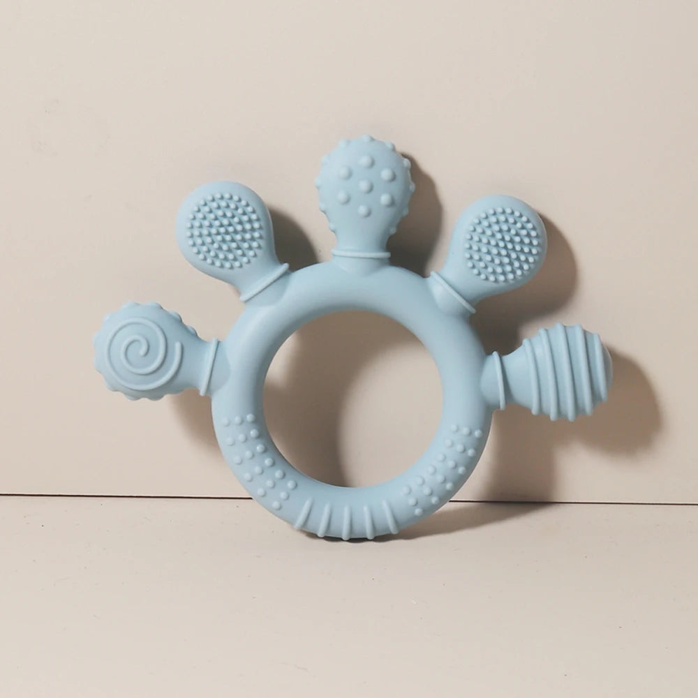 TinyHands Silicone Teether – Sensory Chew Toy