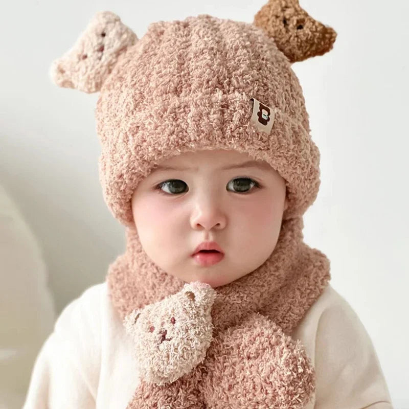 Soft & Cozy Baby Hat with Scarf