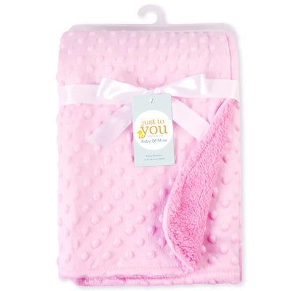 Cozy Fleece Baby Blanket & Beanie Set