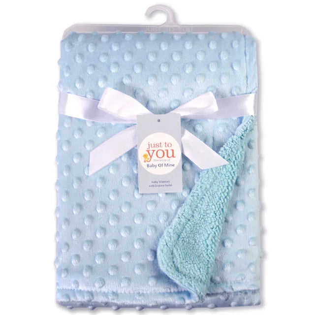 Cozy Fleece Baby Blanket & Beanie Set