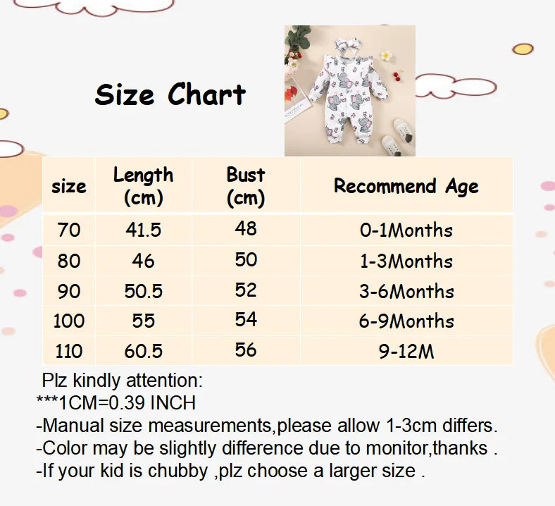 SnuggleElephant Baby Girl Romper