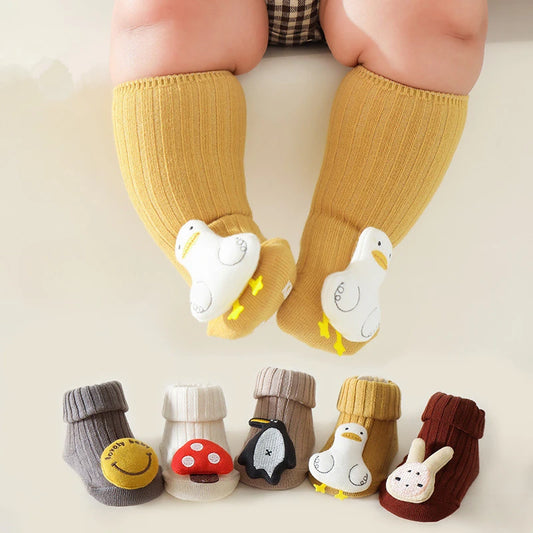 Baby Knee High Socks – Cozy Cotton Animal Design