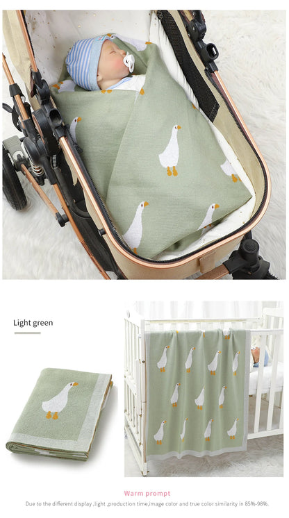Newborn Baby Swaddle Blanket – Cozy Stroller & Basket Wrap