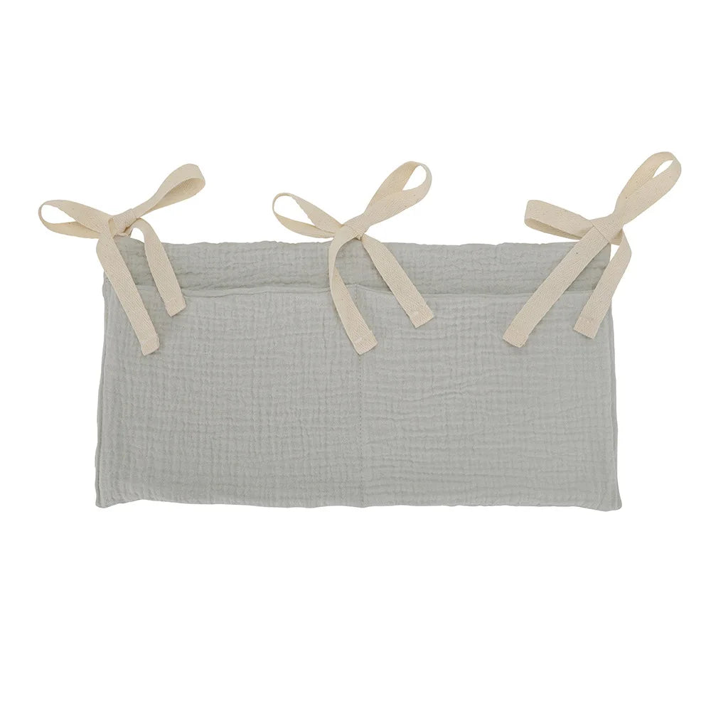 Hanging Crib Storage Bag – Baby Diaper & Toy Organizer