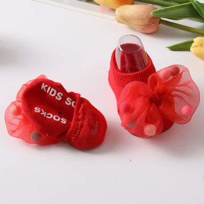 Newborn & Toddler Anti-Slip Bow Socks