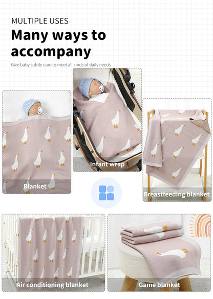 Newborn Baby Swaddle Blanket – Cozy Stroller & Basket Wrap