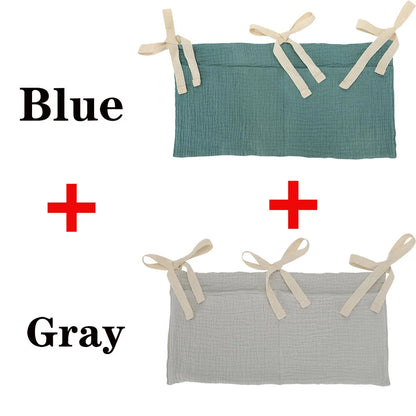 Hanging Crib Storage Bag – Baby Diaper & Toy Organizer