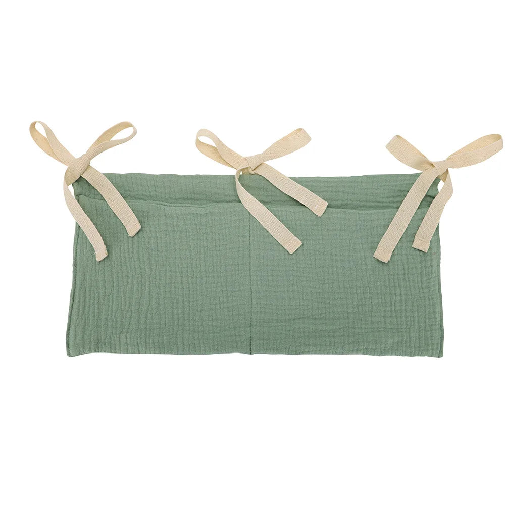 Hanging Crib Storage Bag – Baby Diaper & Toy Organizer