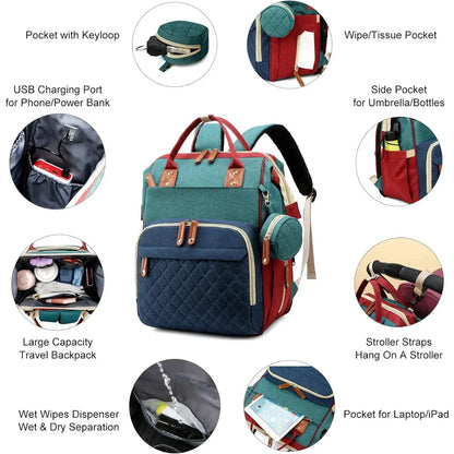 BabyNest Diaper Bag with Changing Station 3 in 1