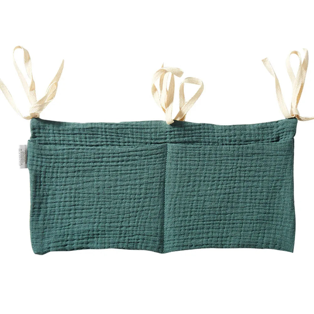 Hanging Crib Storage Bag – Baby Diaper & Toy Organizer