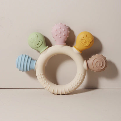 TinyHands Silicone Teether – Sensory Chew Toy