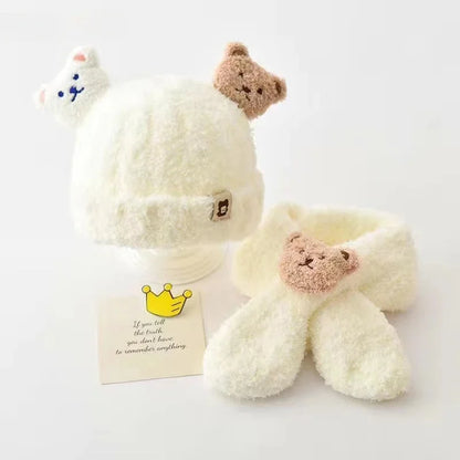 Soft & Cozy Baby Hat with Scarf
