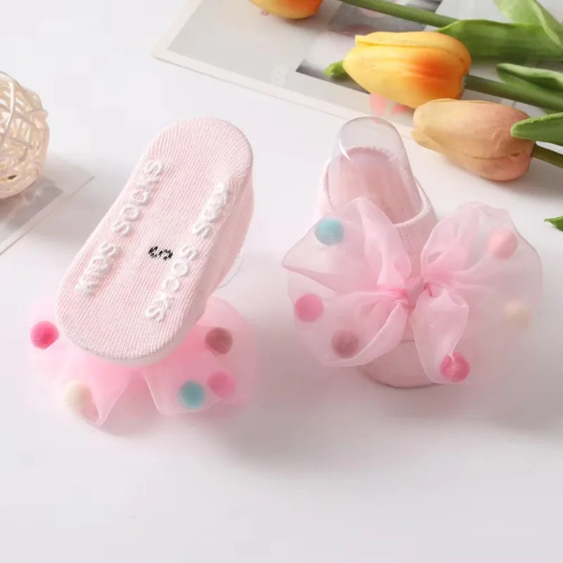 Newborn & Toddler Anti-Slip Bow Socks