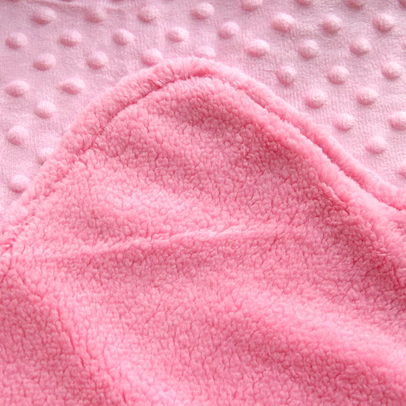Cozy Fleece Baby Blanket & Beanie Set