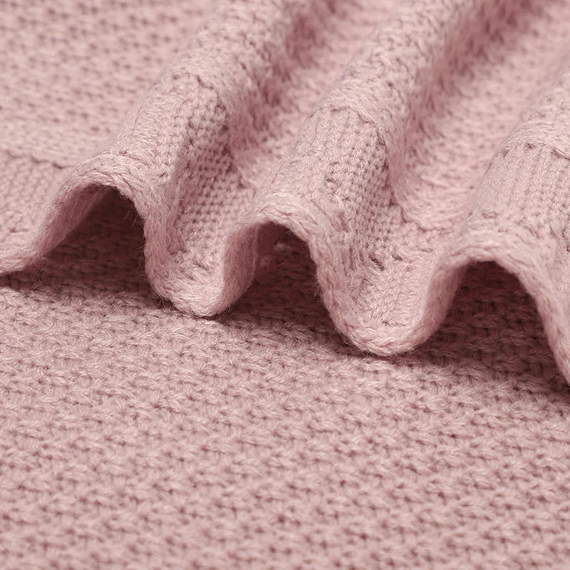 CuddleKnit Baby Blanket – Soft &amp; Cozy Swaddle Wrap