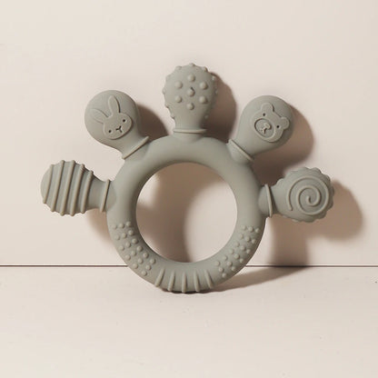 TinyHands Silicone Teether – Sensory Chew Toy