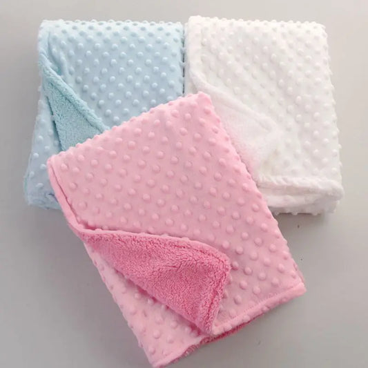 Cozy Fleece Baby Blanket & Beanie Set
