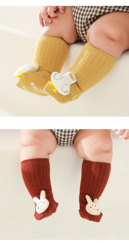 Baby Knee High Socks – Cozy Cotton Animal Design