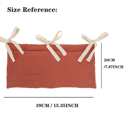 Hanging Crib Storage Bag – Baby Diaper & Toy Organizer