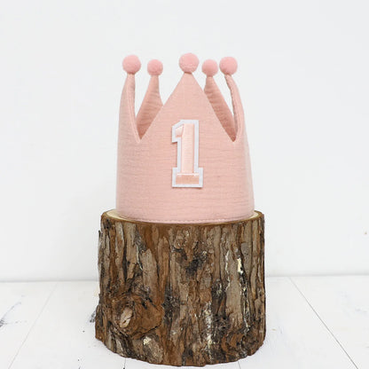 PartyPrince / PartyPrincess 1st Birthday Crown Hat