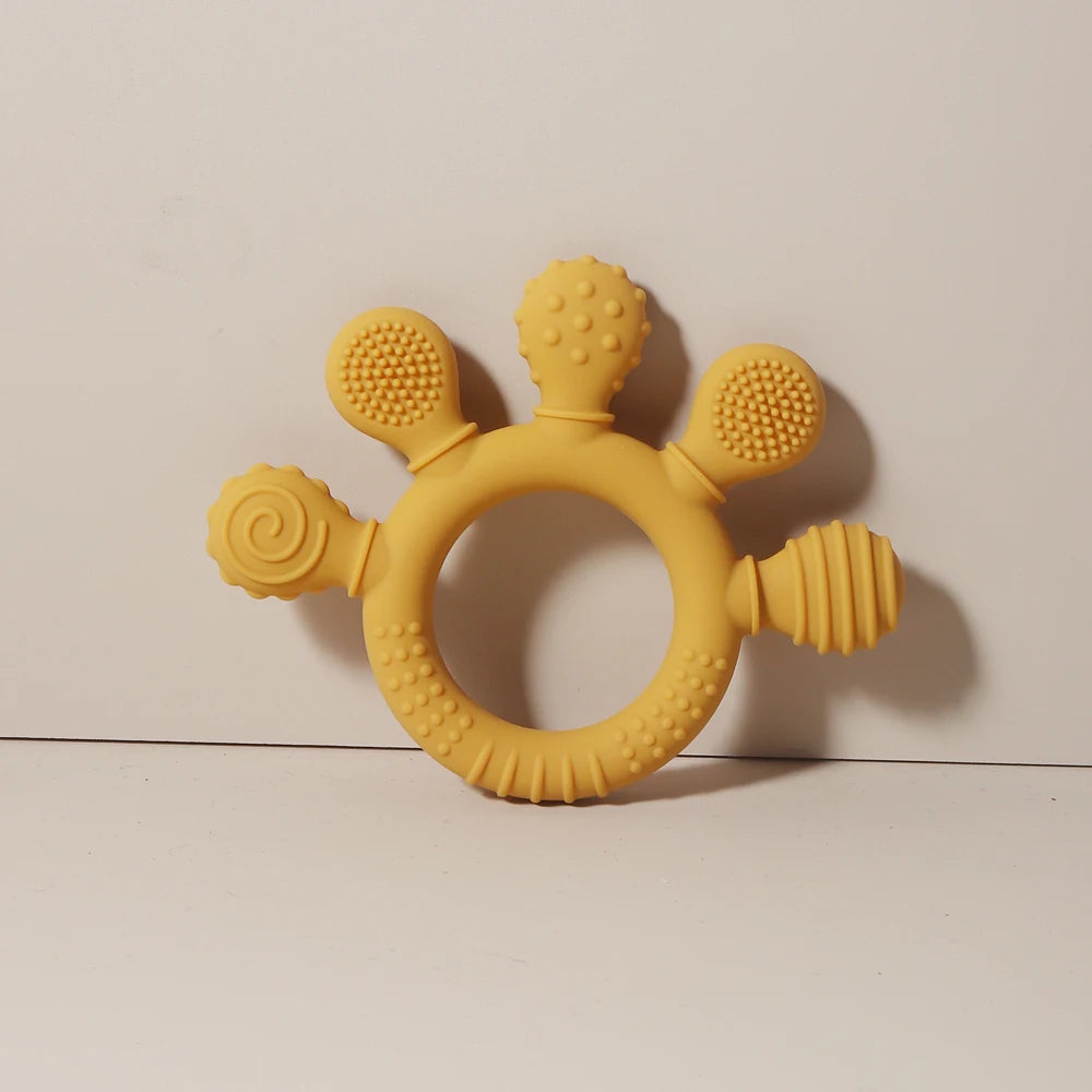 TinyHands Silicone Teether – Sensory Chew Toy